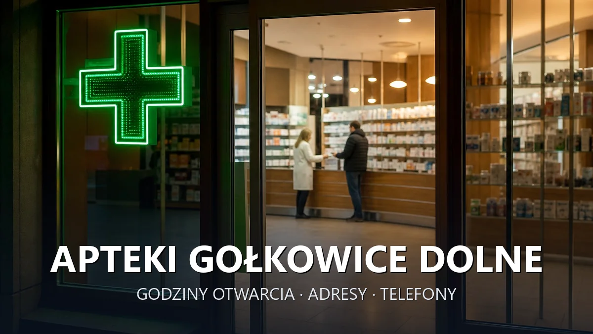 Apteki Gołkowice Dolne, gmina Stary Sącz, powiat nowosądecki - adresy, telefony, godziny otwarcia