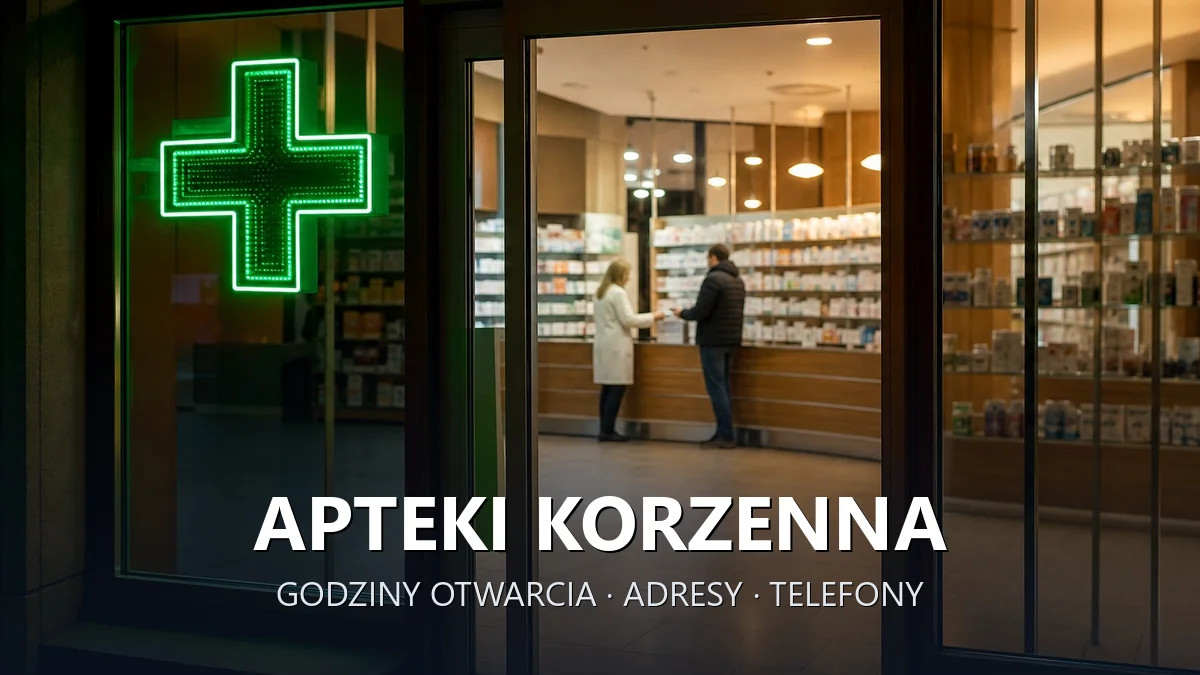 Apteki Korzenna, powiat nowosądecki - adresy, telefony, godziny otwarcia