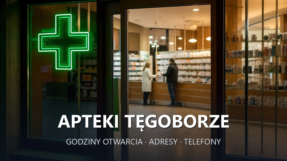 Apteki Tęgoborze, gmina Łososina Dolna, powiat nowosądecki - adresy, telefony, godziny otwarcia