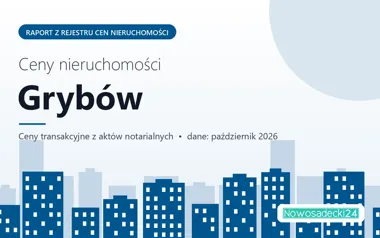 Ceny mieszkań w Grybowie — październik 2026