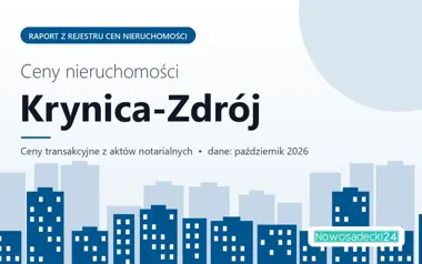 Ceny mieszkań w mieście Krynica-Zdrój — październik 2026