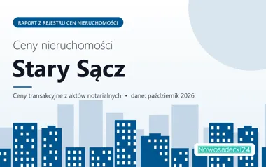 Ceny mieszkań w mieście Stary Sącz — październik 2026