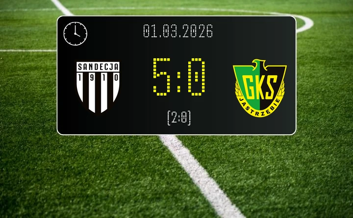 [PIŁKA NOŻNA] Sandecja Nowy Sącz – GKS Jastrzębie 5:0 w Betclic 2. liga