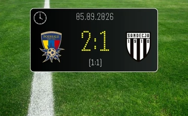[PIŁKA NOŻNA] Podhale Nowy Targ – Sandecja Nowy Sącz 2:1 w Betclic 2. lidze. Goście wracają bez punktów