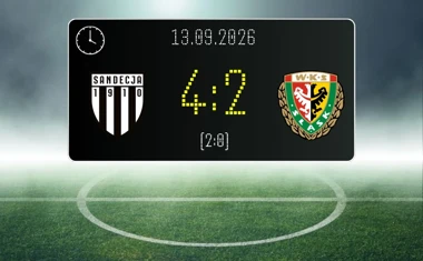 [PIŁKA NOŻNA] Sandecja Nowy Sącz – Śląsk Wrocław II 4:2 w Betclic 2. lidze. Dublet Adama Brenkusa i ważne zwycięstwo u siebie
