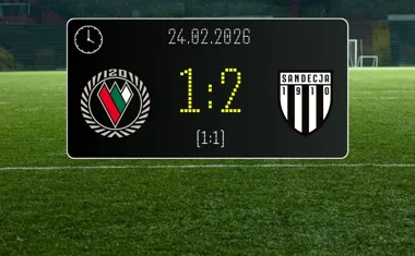 [PIŁKA NOŻNA] Zagłębie Sosnowiec – Sandecja Nowy Sącz 1:2 w Betclic 2. liga – Piszczek rozstrzygnął derby, goście z Nowego Sącza wywożą trzy punkty