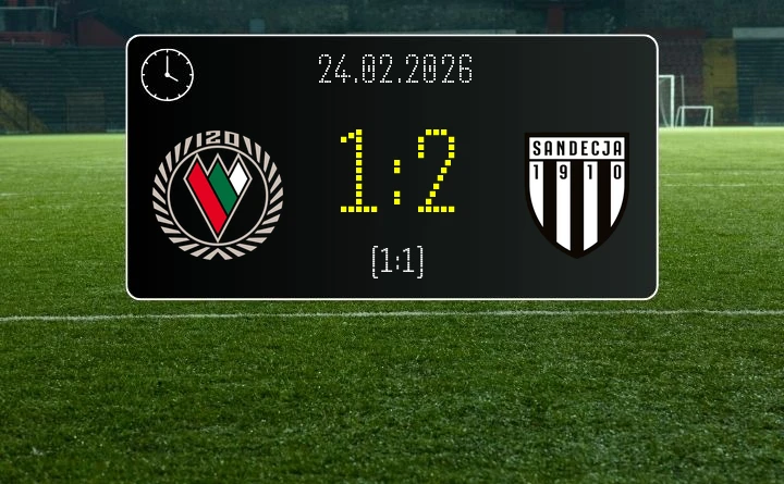 [PIŁKA NOŻNA] Zagłębie Sosnowiec – Sandecja Nowy Sącz 1:2 w Betclic 2. liga – Piszczek rozstrzygnął derby, goście z Nowego Sącza wywożą trzy punkty