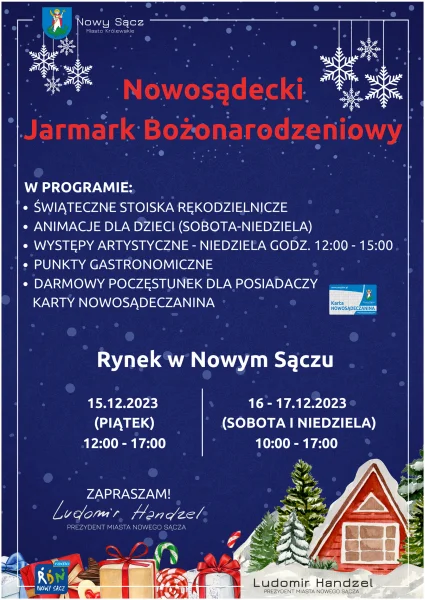 Trzy dni świątecznej atmosfery na rynku - Nowosądecki Jarmark Bożonarodzeniowy