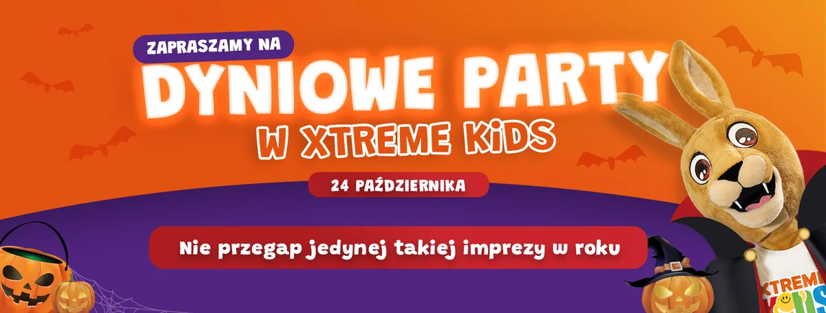 Grafika promocyjna wydarzenia Dyniowe Party w Nowym Sączu