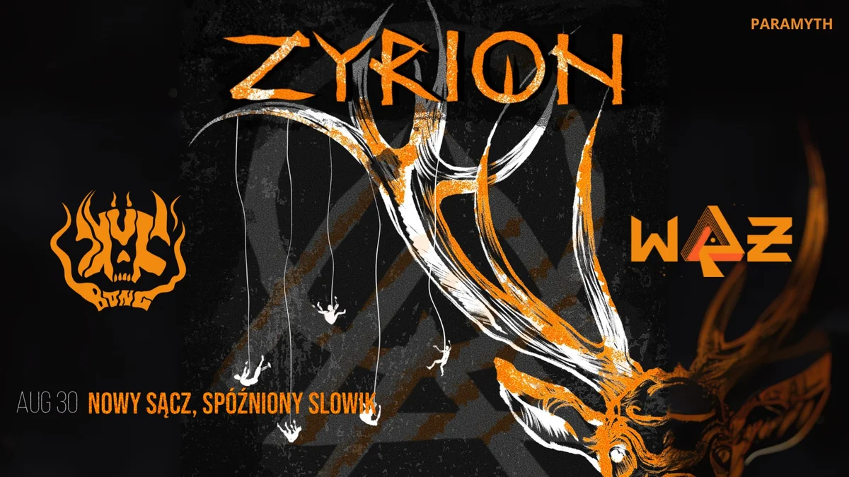 Grafika promocyjna wydarzenia Koncert zespołu Zyrion w Nowym Sączu