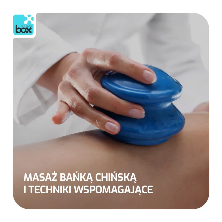 Grafika promocyjna wydarzenia Kurs: Masaż bańką chińską i techniki wspomagające — praktyczne szkolenie w Nowym Sączu