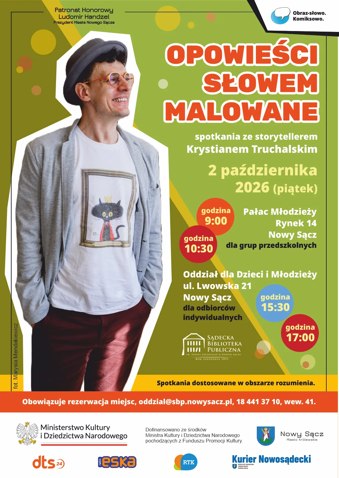 Grafika promocyjna wydarzenia Obrazy słowem malowane