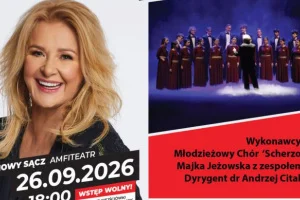 Grafika promocyjna wydarzenia Scherzo oraz Majka Jeżowska