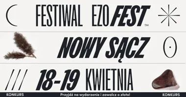 Grafika promocyjna wydarzenia Festiwal Ezoteryki i Medycyny Naturalnej w Nowym Sączu