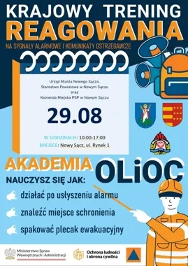 Grafika promocyjna wydarzenia Krajowy Trening Reagowania