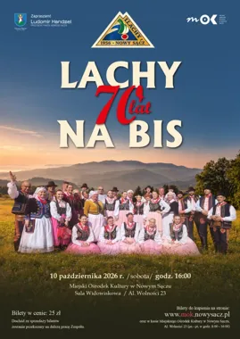 Grafika promocyjna wydarzenia Lachy 70 Lat Na Bis