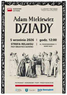 Grafika promocyjna wydarzenia Narodowe Czytanie 2026