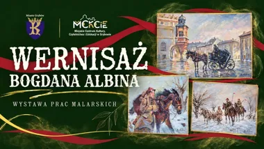 Grafika promocyjna wydarzenia Wernisaż prac Bogdana Albina