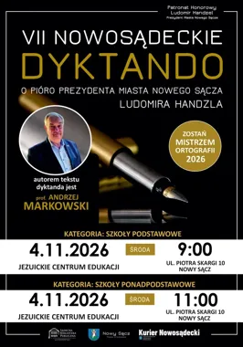 Młodzi Sądeczanie powalczą o Pióro Prezydenta. Tekst przygotował prof. Andrzej Markowski
