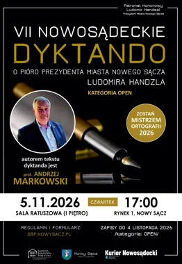 W Nowym Sączu sprawdzą ortografię. Nagroda to 500 zł i pióro prezydenta