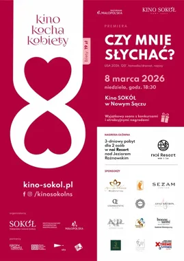 Dzień Kobiet w Kinie SOKÓŁ – seans, konkursy i weekend nad Jeziorem Rożnowskim w nagrodę