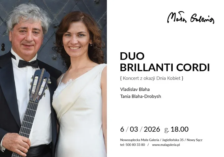 Recital Duo Brillanti Cordi w Nowosądeckiej Małej Galerii z okazji Dnia Kobiet