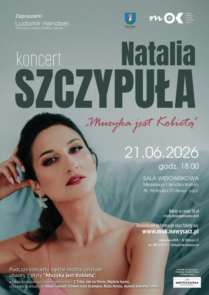 Nowy album Natalii Szczypuły zabrzmi w MOK i wrócą znane przeboje