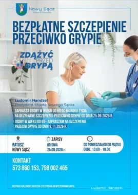 Bezpłatne szczepienia przeciw grypie w Nowym Sączu. Są dwa terminy