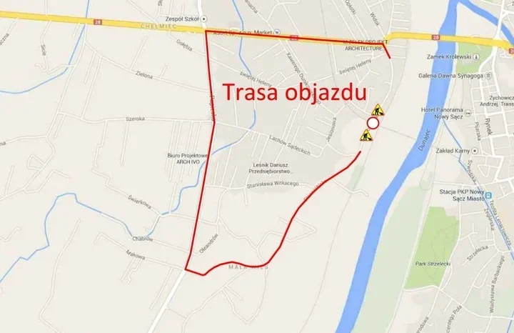 Odcinek ul. Starowiejskiej zostanie zamknięty na czas prac pod wiaduktem