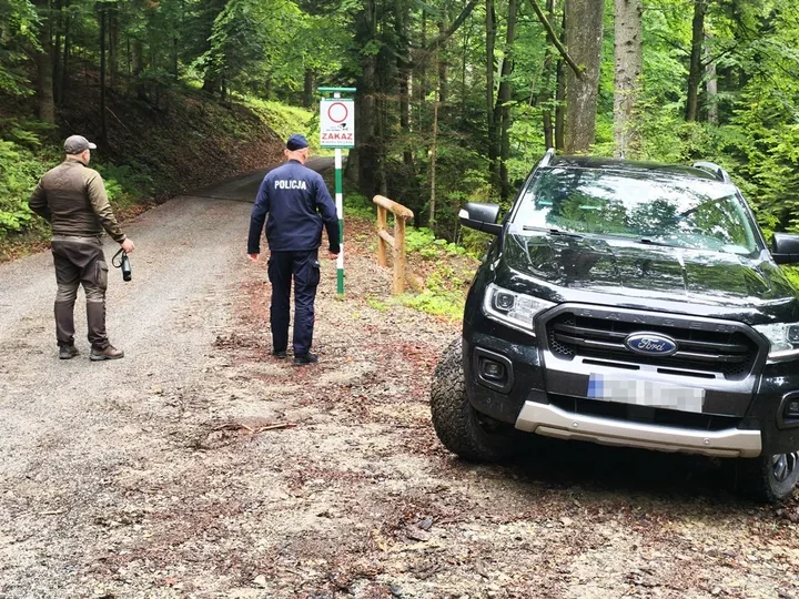 Leśny patrol w Krynicy-Zdroju sprawdzał, kto łamie przepisy w lasach