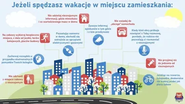 Wakacje w domu mogą skończyć się źle - policja przypomina o prostych zasadach
