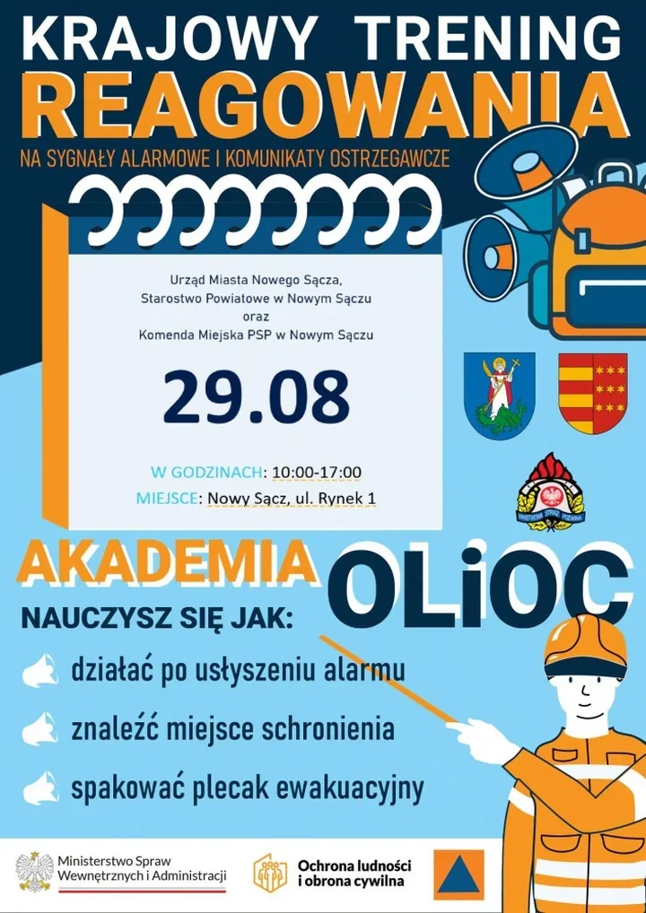 Sygnał alarmowy na Rynku. Mieszkańcy przećwiczą reakcję