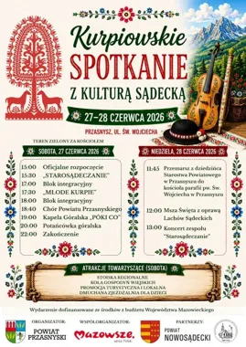 Kurpie i Sądecczyzna spotkają się w tańcu i śpiewie w Przasnyszu