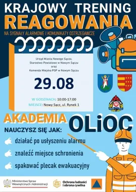 Sygnał alarmowy na Rynku. Mieszkańcy przećwiczą reakcję
