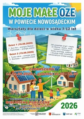 Dzieci zbudują własne instalacje OZE. Warsztaty w gminie Stary Sącz