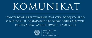 Wypadek w Tylmanowej i niebezpieczne znaleziska. 23-latek trafił do aresztu